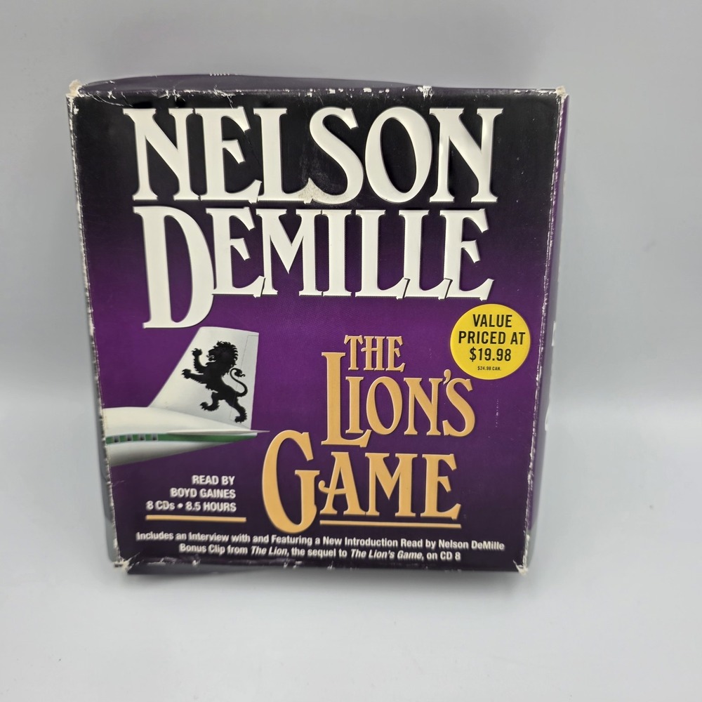The Lion's Game by Nelson DeMille Audiobook 8 CD's